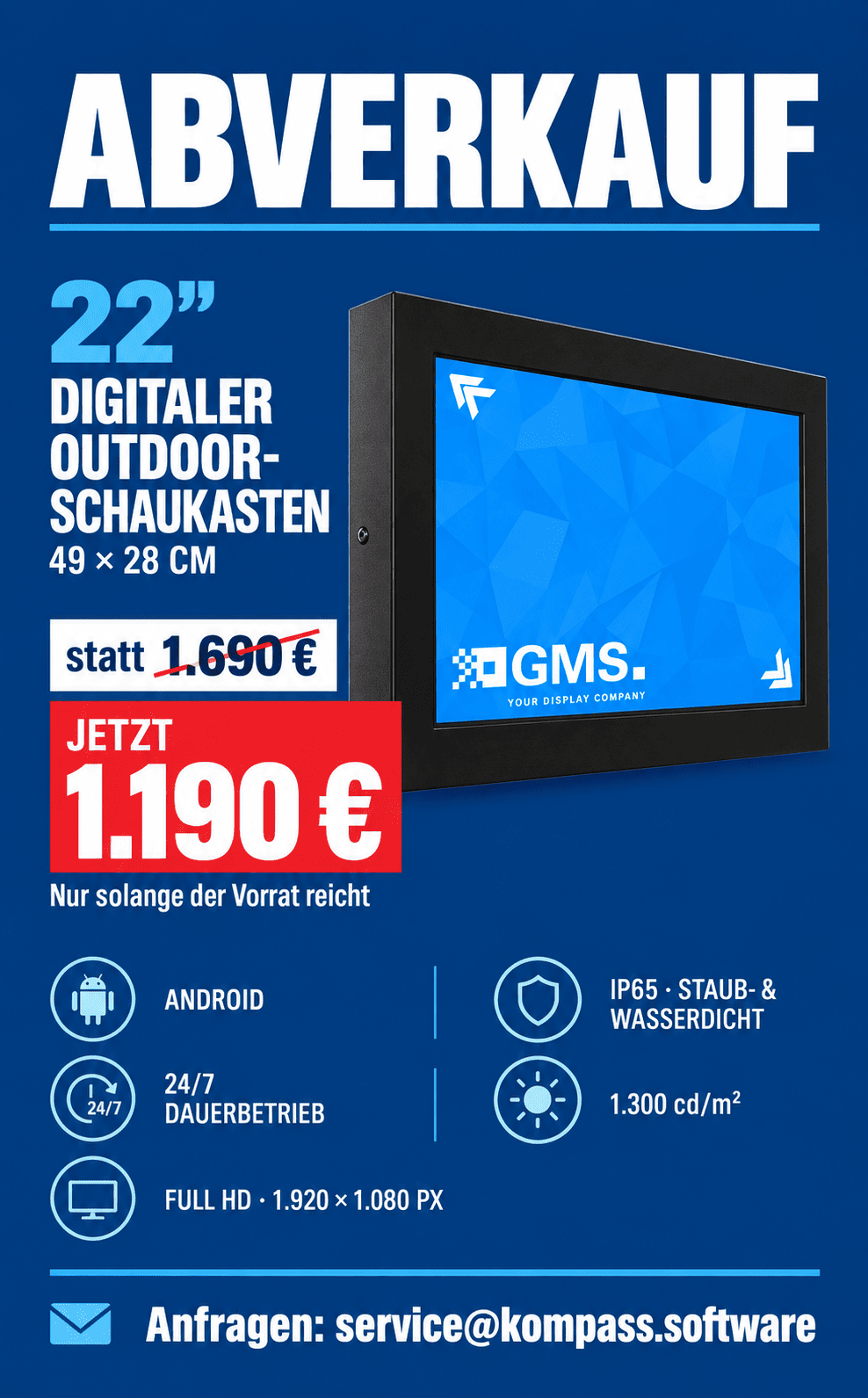 Digital-Signage-Content für Outdoor-Schaukästen