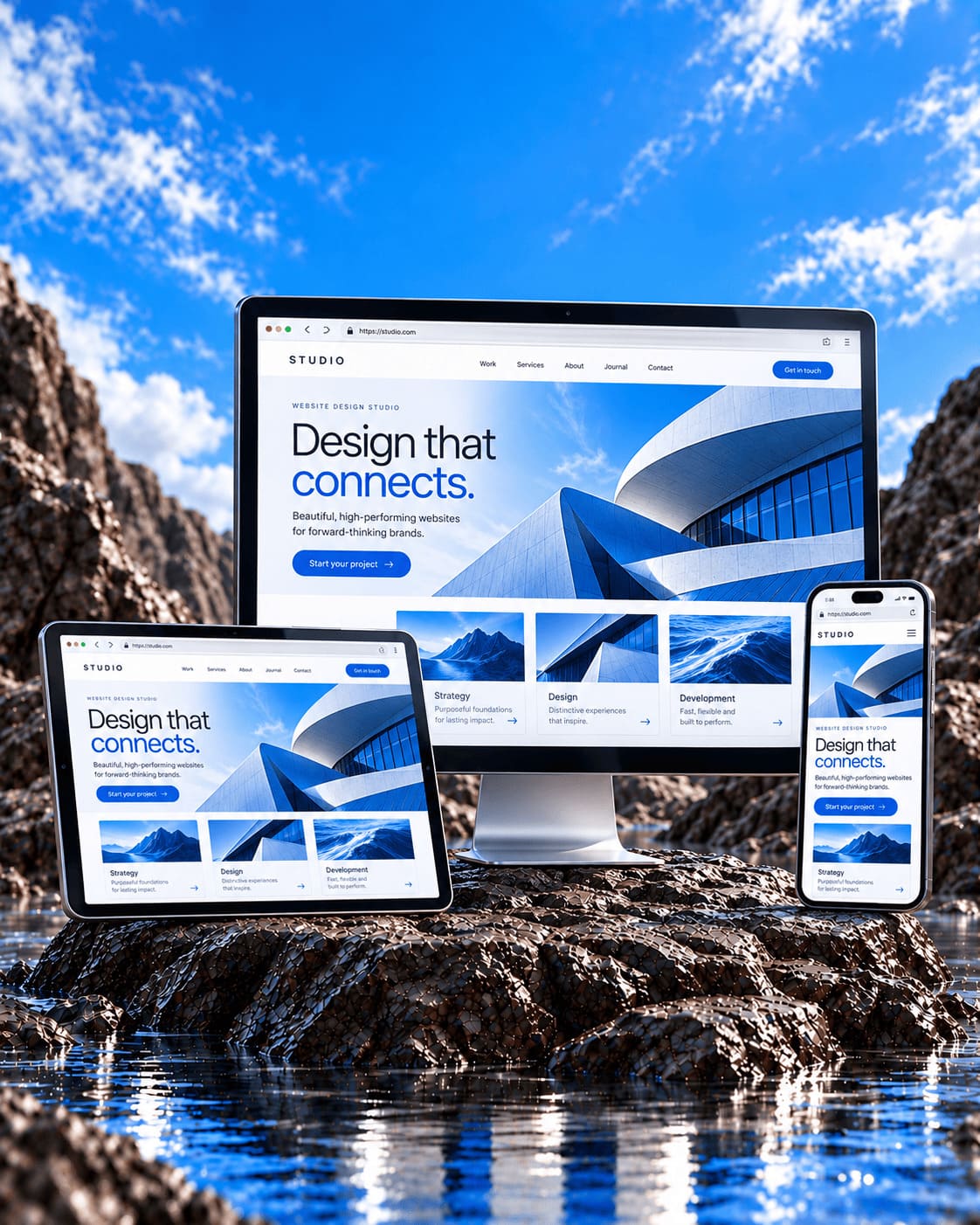 Professionelles Webdesign am Arbeitsplatz